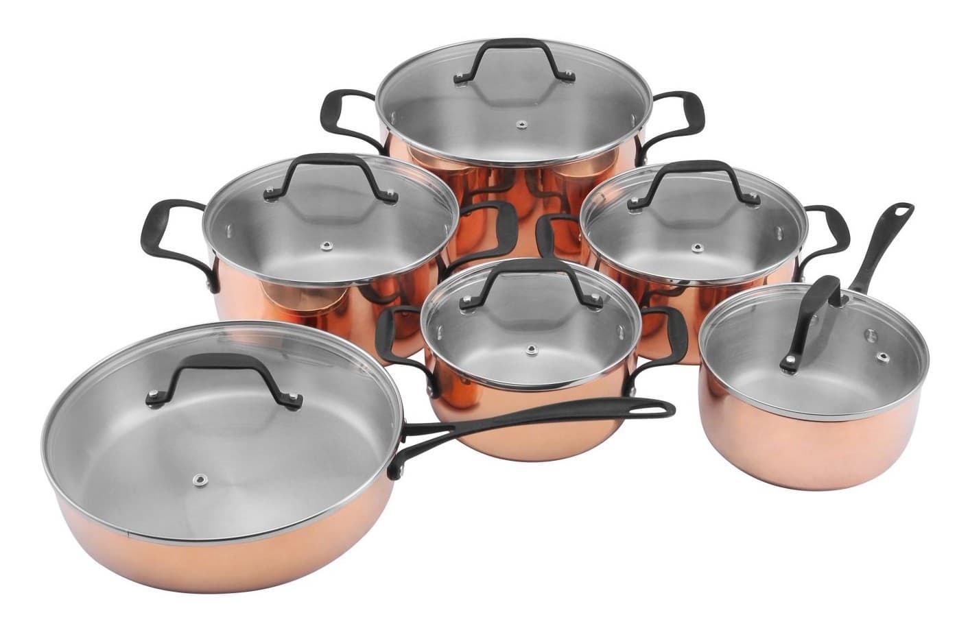 mauvie copper cookware, tri-ply copper cookware